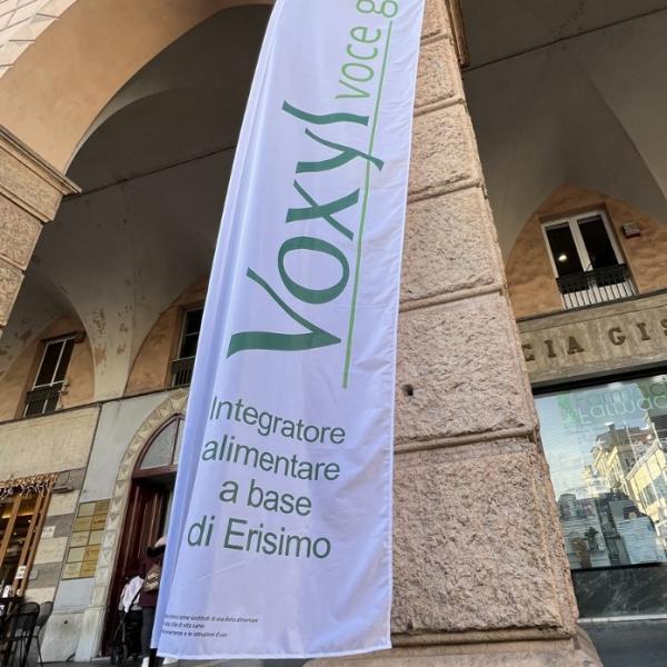 Bandiera in piazza colombo